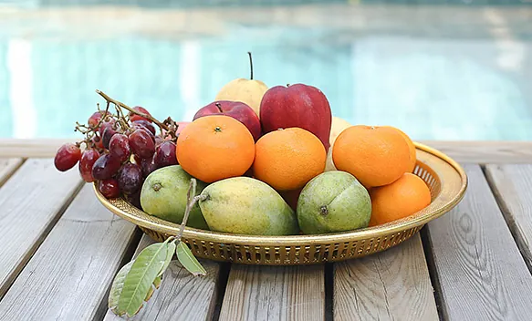Bandeja con frutas